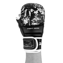 Перчатки для Karate PowerPlay 3092KRT черно-белые L (PP_3092krt_L_bl/white), Размер: L, изображение 5