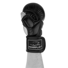 Рукавички для MMA PowerPlay 3026 чорні S (PP_3026_S_Black), Розмір: S, зображення 5