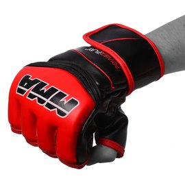 Рукавички для MMA PowerPlay 3055 чорно-червоні L (PP_3055_L_Red), Вага: 3.8 унцій, Розмір: L, зображення 2