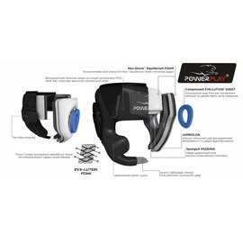 Боксерський шлем PowerPlay 3045 красный XL (PP_3045_XL_Red), Размер: XL, изображение 4