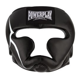 Боксерський шлем PowerPlay 3066 PU + Amara черный XL (PP_3066_XL_Black), Размер: XL, изображение 4