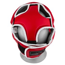 Боксерський шлем PowerPlay 3068 PU + Amara красно-белый M (PP_3068_M_Red/White), Размер: M, изображение 3