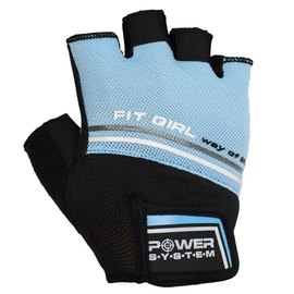 Перчатки для фитнеса Power System PS-2920 Blue XS (PS_2920_XS_Blue), Размер: XS, Цвет: Чёрный/Голубой, изображение 2