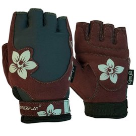 Рукавички для фітнесу PowerPlay 1733 жіночі коричневі XS (PP_1733_XS_Grey / Brown), Розмір: XS