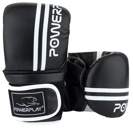 Снарядні рукавички PowerPlay 3025 чорно-білі XL (PP_3025_XL_Black / White), Розмір: XL, Колір: Чорний/Білий