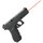 Лазерный целеуказатель LaserMax для Glock23 GEN4 Красный (LMS-G4-23)