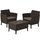 Набір садових меблів Keter Salemo balcony set коричневий  (8711245158655), Колір крісла: Коричневий