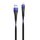 Кабель Hoco Lightning Slender U39 1.2m, 2.4A Black/Blue (000001174)