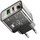 Зарядное устройство Hoco Dazzling dual-port N34 1USB/1Type-C, 20W/3A, PD/QC Transparent/Black (000009990)