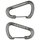 Набор карабинов Sea To Summit Accessory Carabiner Large Titanium 2 шт Titanium (STS ATD0140-00122101)