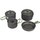 Набор посуды Bo-Camp Explorer 4 Pieces 19 Hard Anodized Grey/Green (2200241)