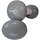 Гантелі LiveUp Vinyl Dumbbell Egg Head 2х5 кг сірий (LS2001-5), Вага: 2х5 кг