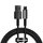Кабель Baseus Lightning Tungsten Gold Fast Charging 1.2m, 2.4A Black (CALWJ-01)