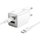 Зарядное устройство HOCO Type-C to Type-C cable Glorious N46 1USB/1Type-C, 20W/3A, PD/QC White (6942007635349)