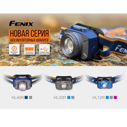 Фонарь налобный Fenix HL32Rg серый, изображение 3
