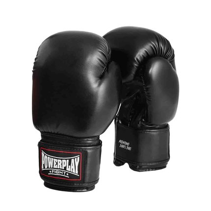 Боксерские перчатки PowerPlay 3004 Черные 14 ун (PP_3004_14oz_Black), Вес: 14 унций, изображение 2