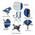 Стул KingCamp Arms Chairin Steel Grey/Blue KC3818, Цвет : Синий, изображение 4