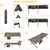 Раскладушка KingCamp Hard Camping Cot L camo KC2103, изображение 6