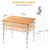 Складной стол KingCamp 4-Folding Bamboo Table L bamboo KC2006 , изображение 3