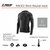Термокофта X TECH Maglia Race 3 Munica Lunga giroc Nero S/M Черная (Maglia_Race3_Giroc_S/M), Размер: S/M, изображение 3