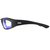 Очки защитные Global Vision KickBack Photochromic Anti-Fog фотохромные синие зеркальные (1КИК24-90), Цвет оправы: Чёрный, Цвет линз: Зеркальный синий, изображение 3