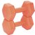 Гантели PowerPlay 4124 Hercules 2*1 кг оранжевые (PP_4124_1kg_2in) , изображение 2