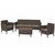 Набір садових меблів Keter Salemo 3 seater set коричневий (8711245155401)