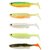 Силикон Savage Gear Fat Minnow T-Tail 105mm 11.0g Darkwater Mix (5 шт/уп) 77010, Цвет : Dark Water Mix