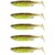 Силикон Savage Gear Fat Minnow T-Tail 90mm 7.0g Green Pearl Yellow (5 шт/уп) 76989, Цвет : Green Pearl Yellow