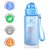 Бутылка для воды Casno 400 мл MX-5028 More Love Голубая с соломинкой (MX-5028_Blue), Цвет: Blue, изображение 2