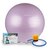 М'яч для фітнесу (фітбол) PowerPlay 4001 Ø65 cm Gymball Ліловий + насос (PP_4001_65_Lilac), Колір: Ліловий