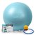 М'яч для фітнесу (фітбол) PowerPlay 4001 Ø65 cm Gymball М'ятний + насос (PP_4001_65_Mint), Колір: М'ятний