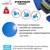 М'яч для фітнесу (фітбол) укріплений PowerPlay 4000 Ø65 cm Gymball Anti-Burst Синій + насос (PP_4000_65cm_Blue), зображення 4