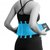 Пояс компрессионный MadMax MFA-277 Slimming belt Black/turquoise S (MFA-277-TRQ_S), Размер: S, Цвет: Голубой
