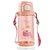 Бутылка для воды Casno 690 мл KXN-1219 Розовая Свинка с соломинкой Tritan (KXN-1219_Pink), Цвет: Pink