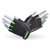 Перчатки для фитнеса MadMax MFG-251 Rainbow Green M (MFG-251-GRN_M), Размер: M, Цвет: Чёрный/Зелёный
