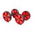 Ролик для пресу Adidas Core Rollers чорний/червоний One Size (ADAC-11604)