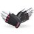 Перчатки для фитнеса MadMax MFG-251 Rainbow Rubine Red M (MFG-251-RED_M), Размер: M, Цвет: Чёрный/Красный