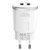 Зарядное устройство Hoco Thunder C38A 2USB, 2.4A White (000001743), изображение 2