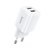 Зарядний пристрій Hoco Briar dual port charger N8 2USB, 2.4A Safety Certified White (000006989), зображення 2