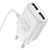 Зарядний пристрій Hoco Lightning Cable Real power C82A 2USB, 2.4A White (000006283), Колір: White, зображення 3