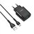 Зарядное устройство Hoco Micro USB cable Glorious charger set C72Q 1USB, QC3.0/FCP/AFC, 3A, 18W Black (000006437), Цвет: Black, изображение 2