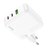 Зарядное устройство Hoco Type-C to Type-C cable Header three-port C115A 1USB/2Type-C, 65W/3A, PD/QC White (000010254), изображение 4