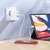 Зарядное устройство Hoco Type-C to Type-C cable Header three-port C115A 1USB/2Type-C, 65W/3A, PD/QC White (000010254), изображение 5