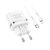 Зарядний пристрій  Hoco Type-C to Lightning Cable Victorious single port charger set N24 1Type-C, 20W/3A, PD/QC White (000008532), Колір: White, зображення 2
