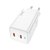 Зарядное устройство Hoco Type-c to Lightning Cable Astral N23 2Type-C, 45W/3A, PD/QC White (000008746), изображение 2