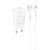 Зарядний пристрій Hoco Micro USB cable single port charger set C96A 1USB, 2.1A White (000008939), Колір: White, зображення 2