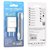 Зарядний пристрій  Borofone Micro USB Cable Powerway dual port charger set BA53A 2USB, 2.1A White (000008850), зображення 3