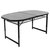 Стол Bo-Camp Northgate Oval 150x80 cm Black/Grey (1404188) DAS302569