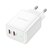 Зарядний пристрій  Borofone Type-C to Lightning Cable Reacher dual Port charger set BN9 2Type-C, 35W/3A, PD/QC White (000009206), зображення 4